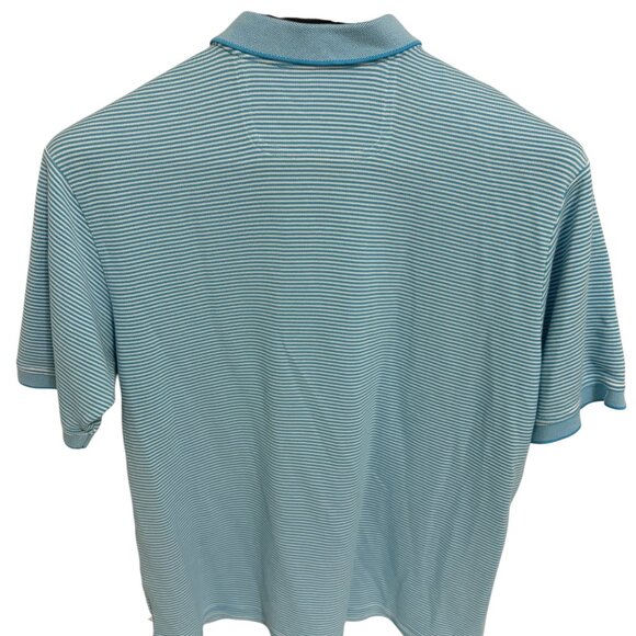 Tommy Bahama Stripped Polo Shirt Pima Cotton Size XL/TG - Picture 6 of 6